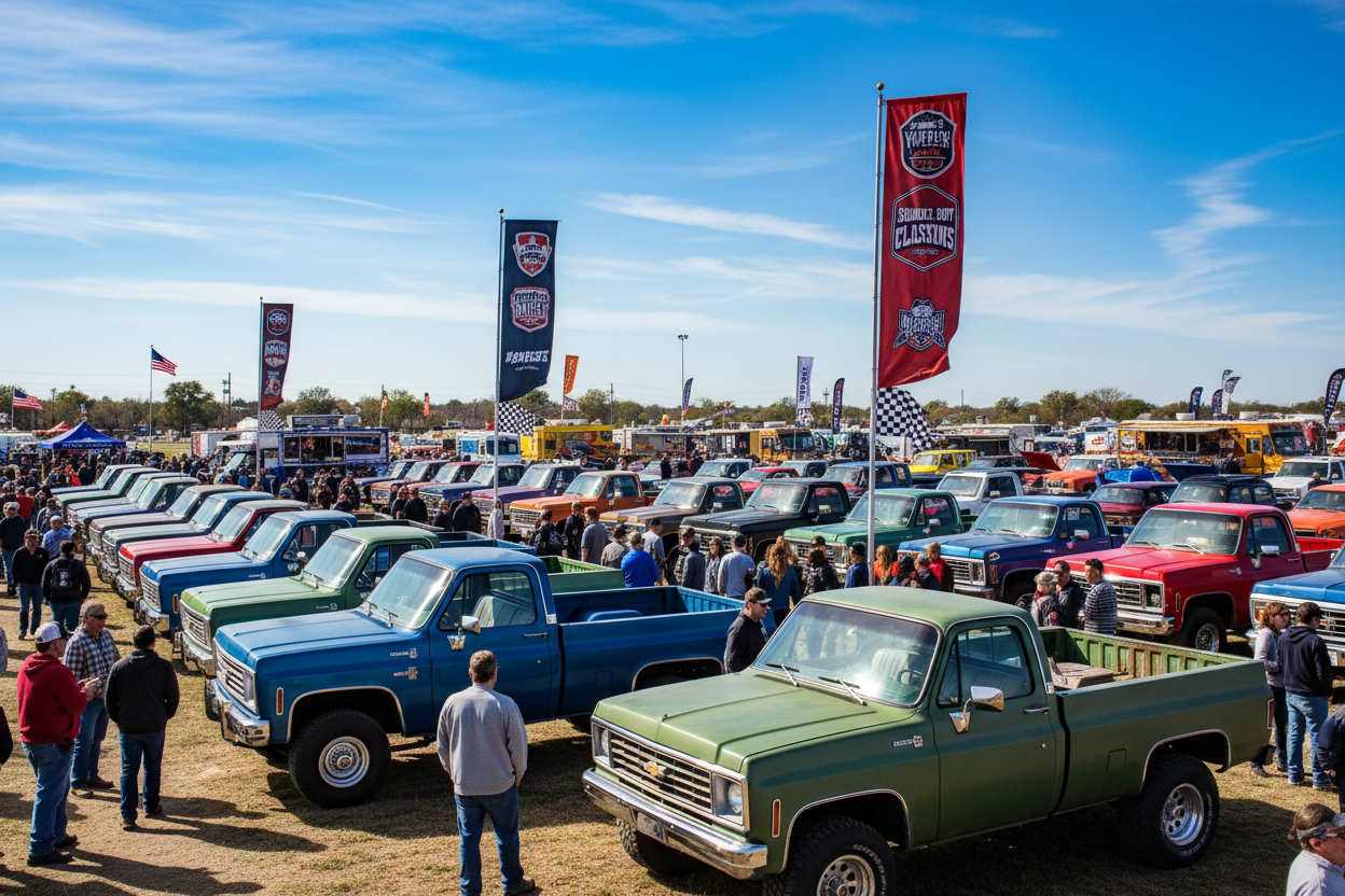 Truck show background